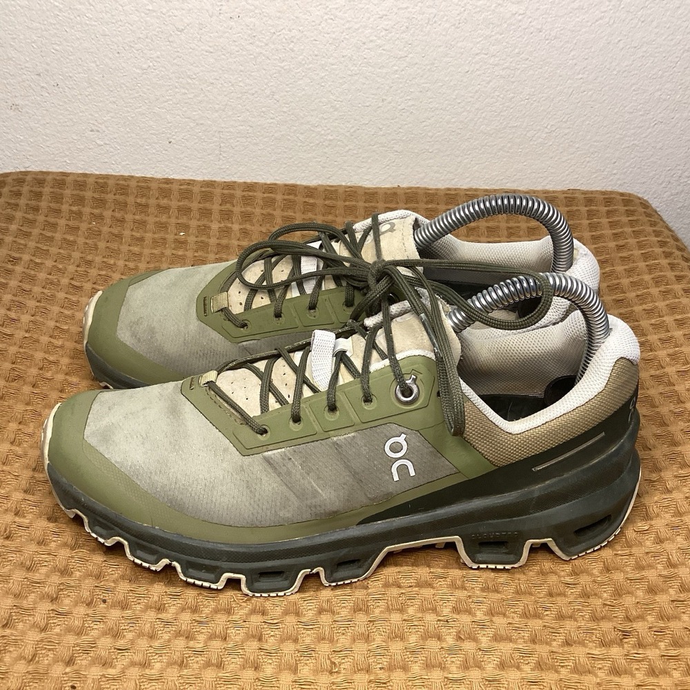 On Cloud Cloudventure Peak Women's Size 7 Green Black Trail Running Shoes
